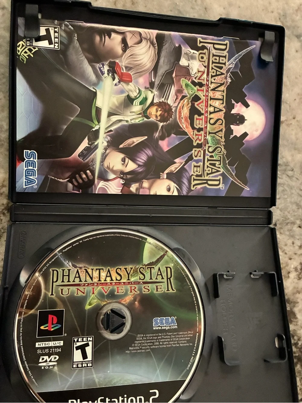 Phantasy Star Universe (PlayStation 2) - Black Cover